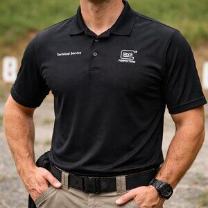 Sport-Tek 2XL Black Polo Shirt Glock Perfection Technical Service Work Shirt